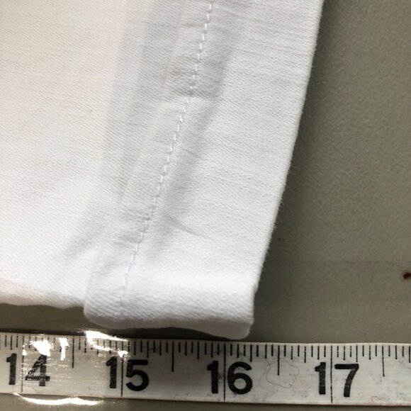 Gloria Vanderbilt Capri Womens Size 18 White Jean Pockets Denim Pants - Picture 5 of 10